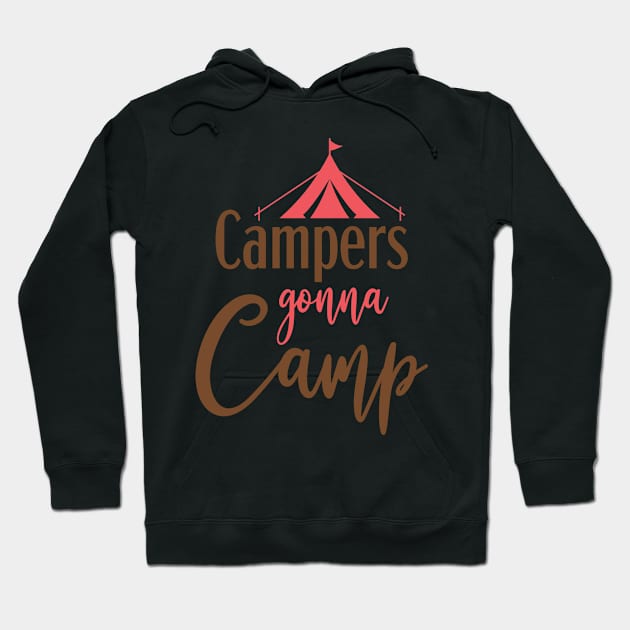 Camper Pink Hoodie by Usea Studio